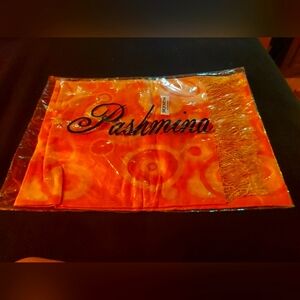 NEW 100% Pashmina Pink Scarf